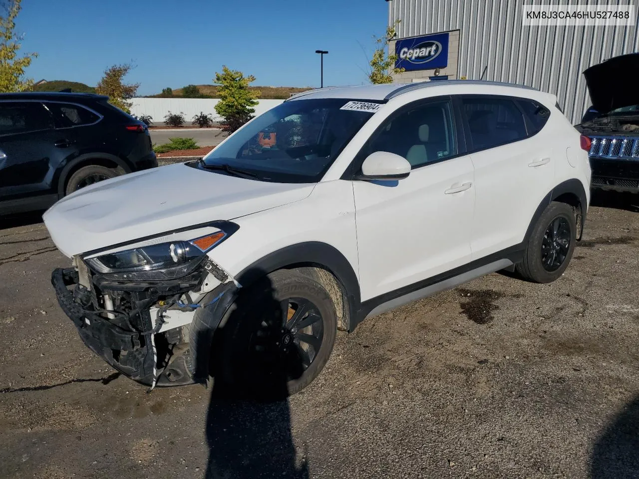 2017 Hyundai Tucson Limited VIN: KM8J3CA46HU527488 Lot: 72736904