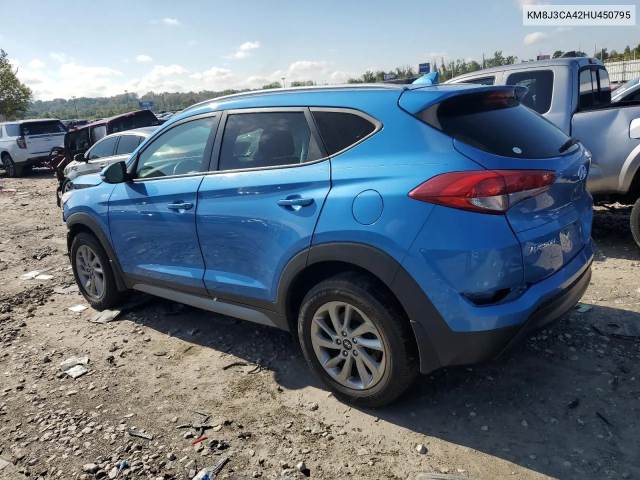 2017 Hyundai Tucson Limited VIN: KM8J3CA42HU450795 Lot: 72817854