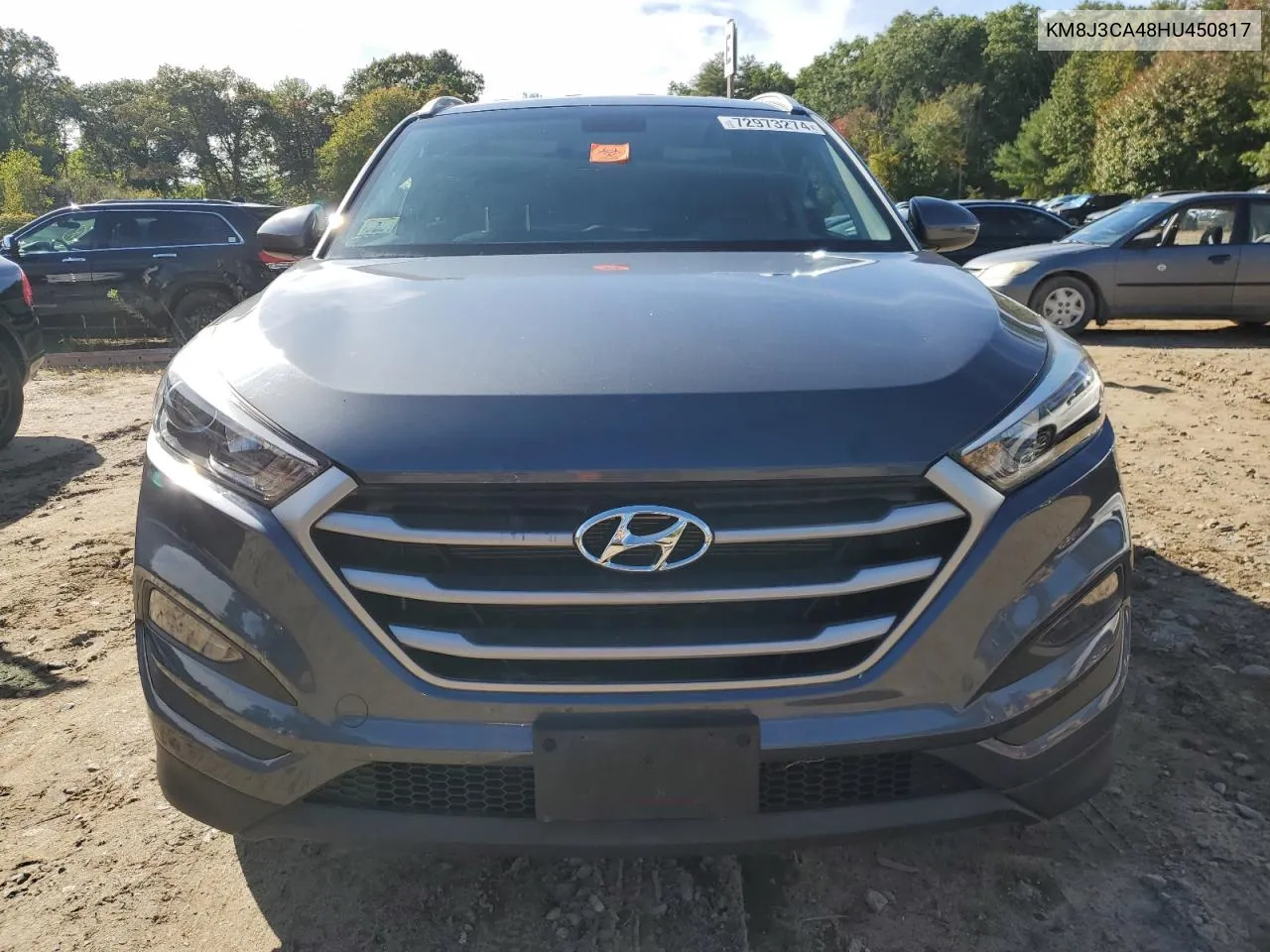 2017 Hyundai Tucson Limited VIN: KM8J3CA48HU450817 Lot: 72973274