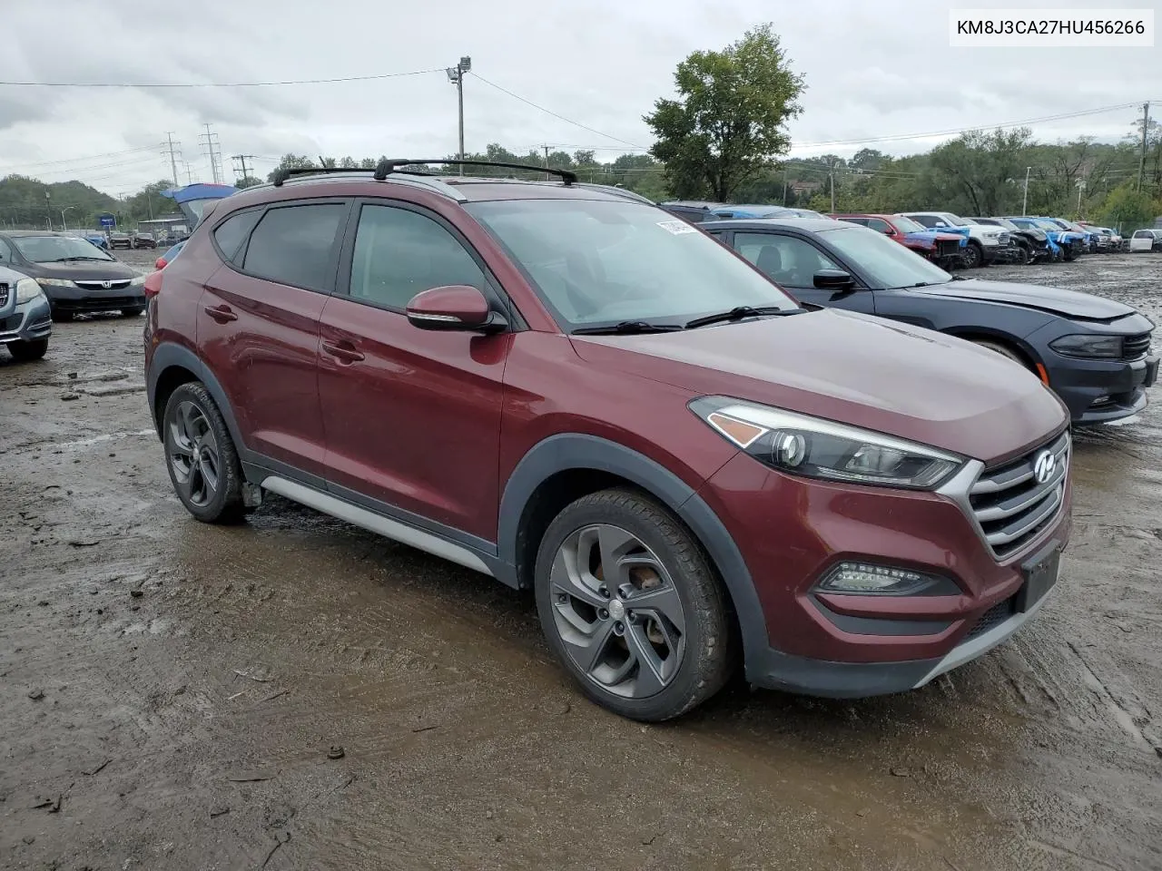 2017 Hyundai Tucson Limited VIN: KM8J3CA27HU456266 Lot: 73042444