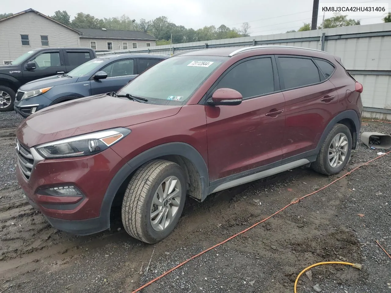 2017 Hyundai Tucson Limited VIN: KM8J3CA42HU431406 Lot: 73112844