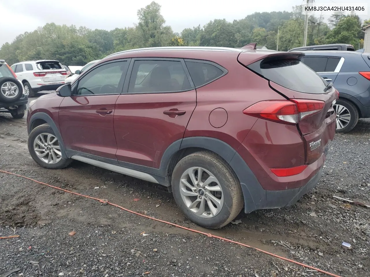 2017 Hyundai Tucson Limited VIN: KM8J3CA42HU431406 Lot: 73112844