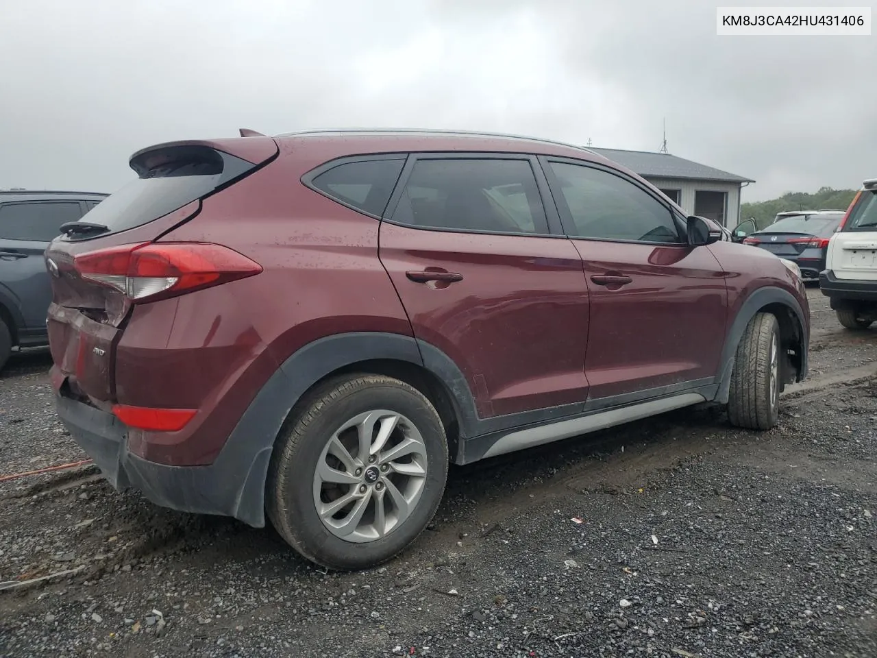 2017 Hyundai Tucson Limited VIN: KM8J3CA42HU431406 Lot: 73112844