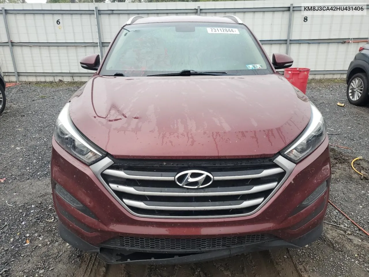 2017 Hyundai Tucson Limited VIN: KM8J3CA42HU431406 Lot: 73112844