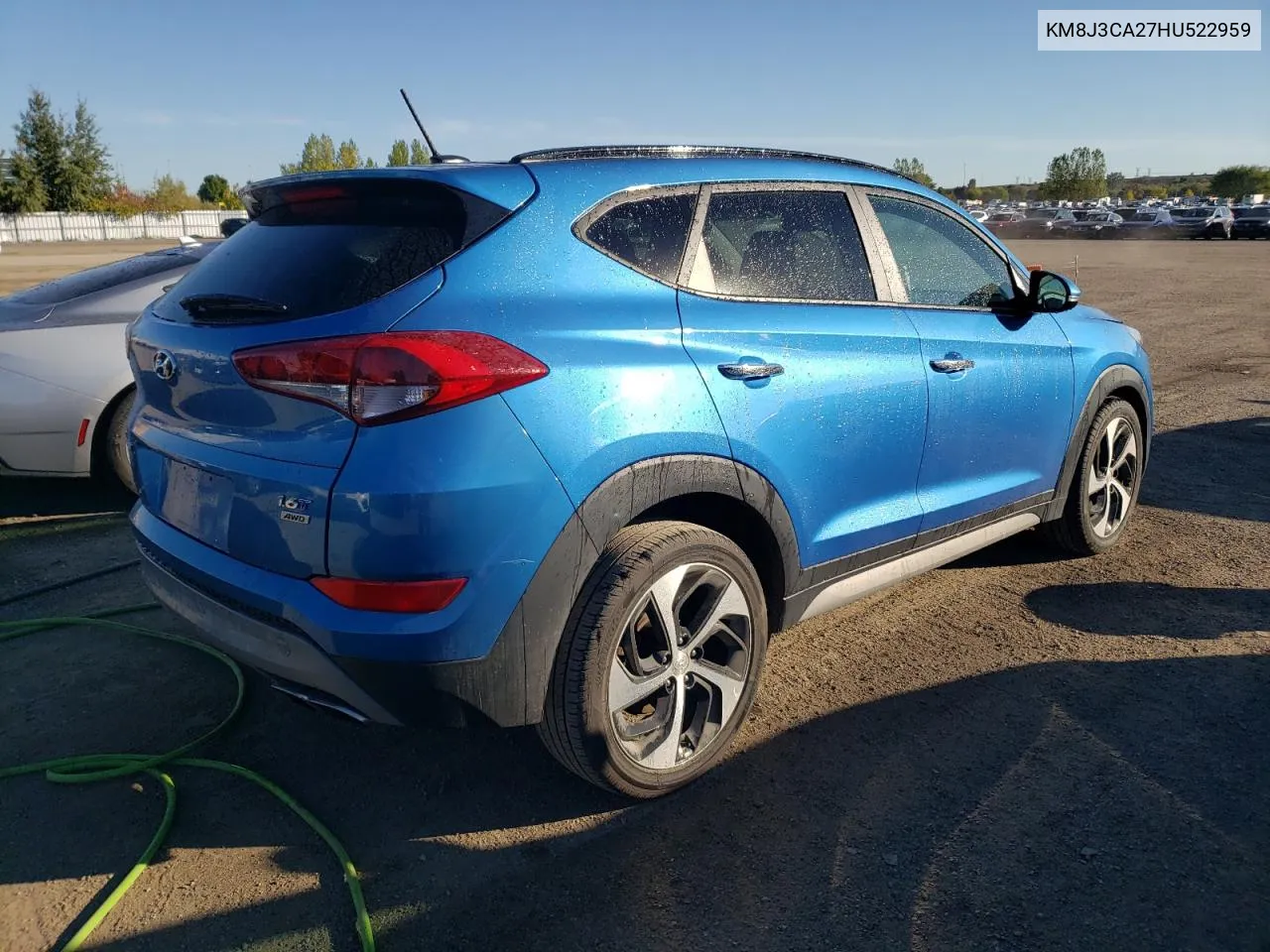 2017 Hyundai Tucson Limited VIN: KM8J3CA27HU522959 Lot: 73287664