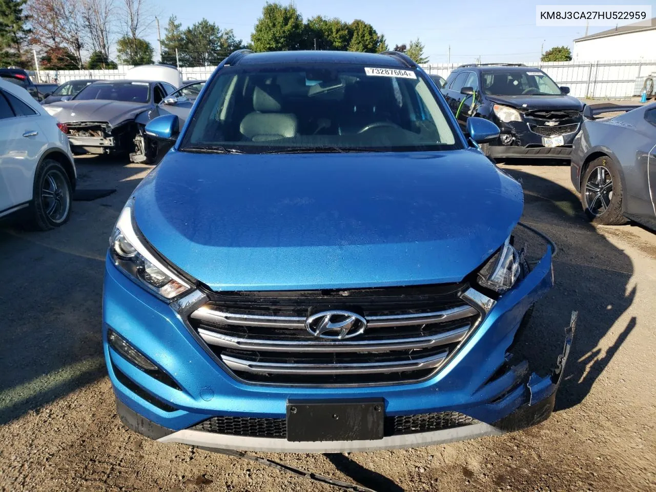 2017 Hyundai Tucson Limited VIN: KM8J3CA27HU522959 Lot: 73287664