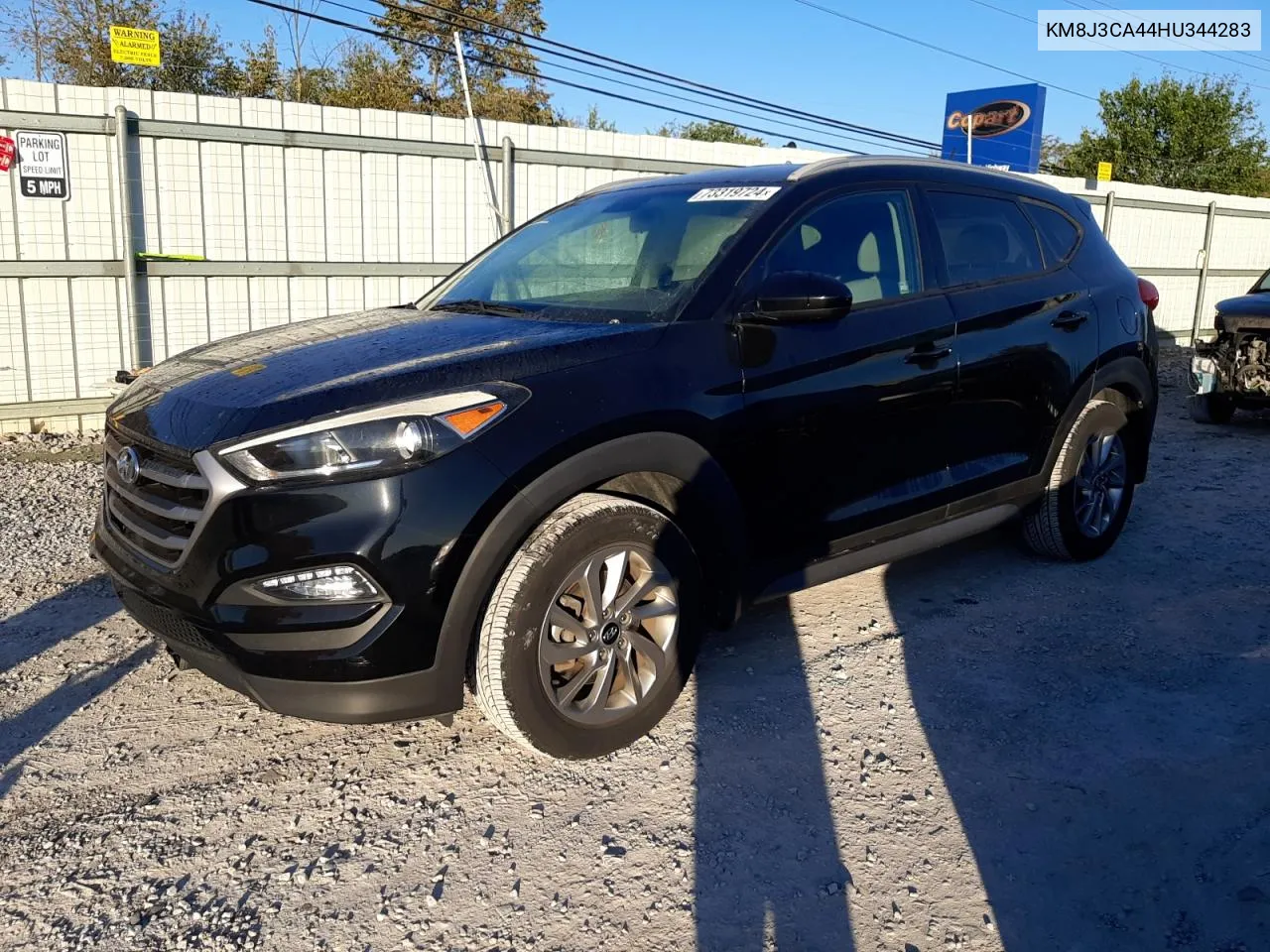 2017 Hyundai Tucson Limited VIN: KM8J3CA44HU344283 Lot: 73319724