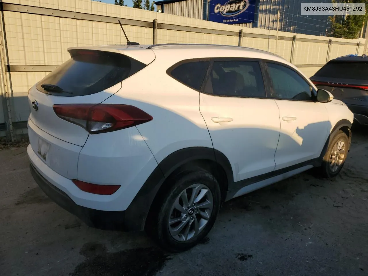 2017 Hyundai Tucson Limited VIN: KM8J33A43HU451292 Lot: 73399044