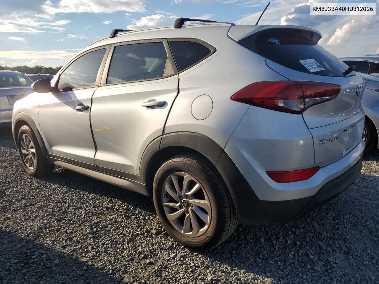 2017 Hyundai Tucson Limited VIN: KM8J33A40HU312026 Lot: 73944124