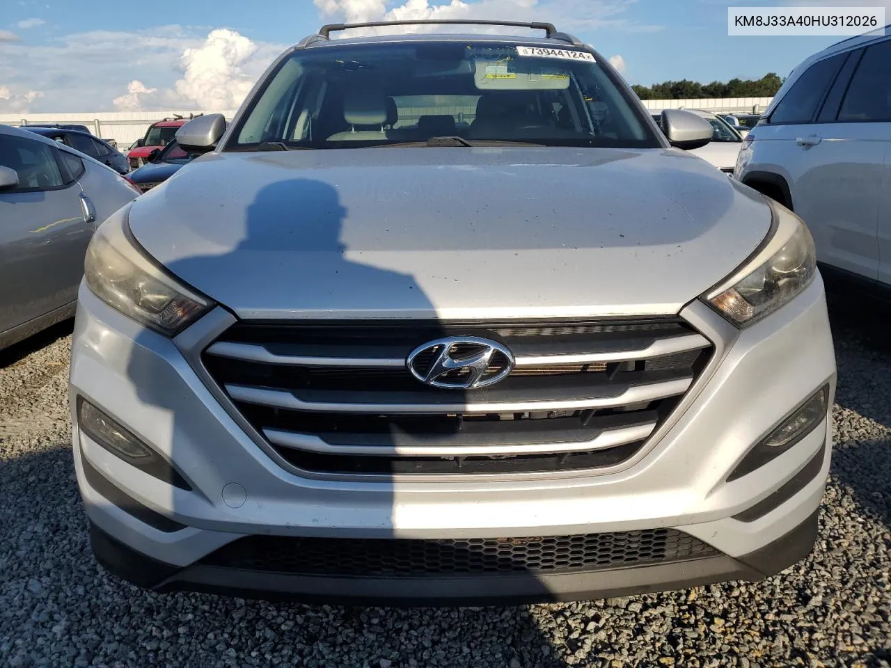 2017 Hyundai Tucson Limited VIN: KM8J33A40HU312026 Lot: 73944124