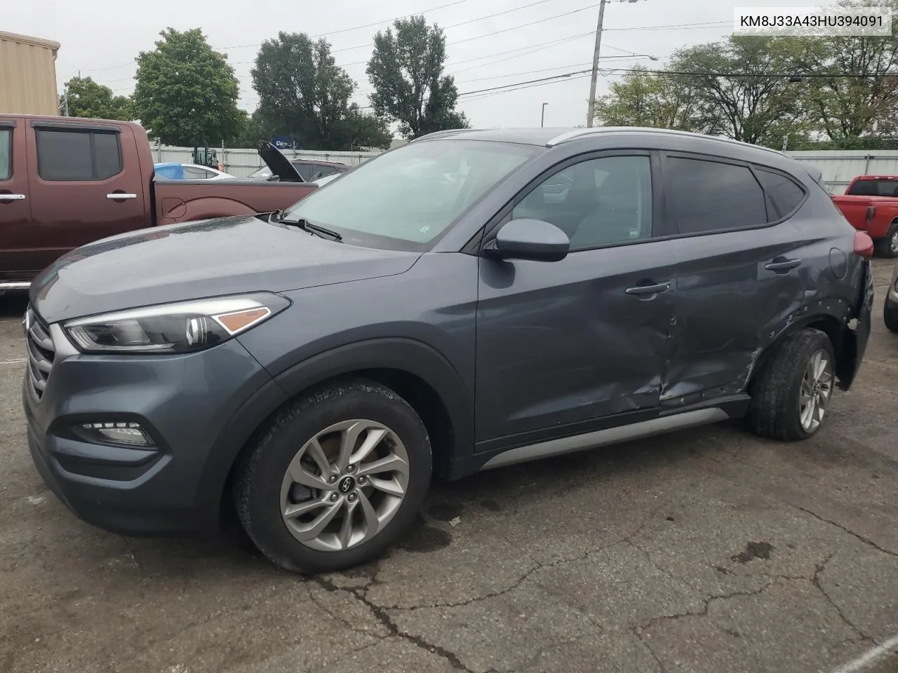 2017 Hyundai Tucson Limited VIN: KM8J33A43HU394091 Lot: 74012174