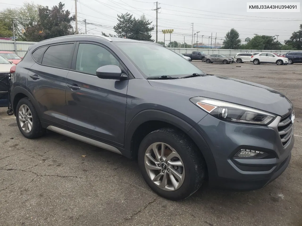 2017 Hyundai Tucson Limited VIN: KM8J33A43HU394091 Lot: 74012174