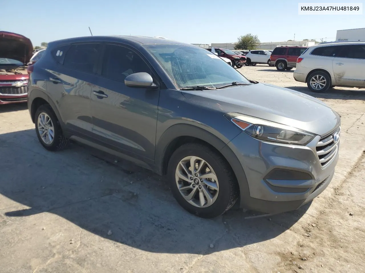 2017 Hyundai Tucson Se VIN: KM8J23A47HU481849 Lot: 74048614