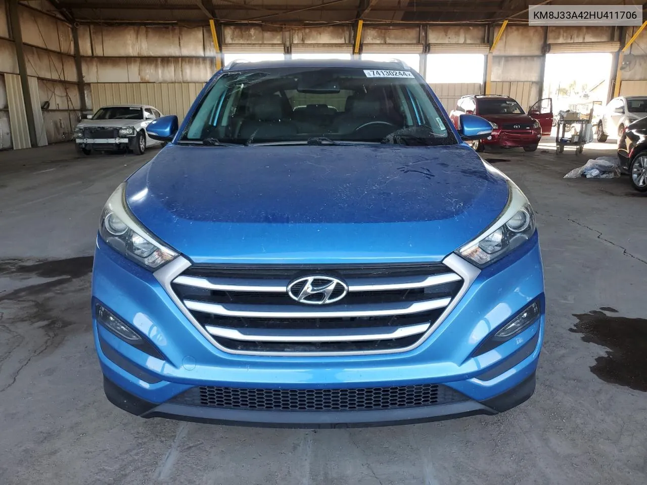 2017 Hyundai Tucson Limited VIN: KM8J33A42HU411706 Lot: 74130244