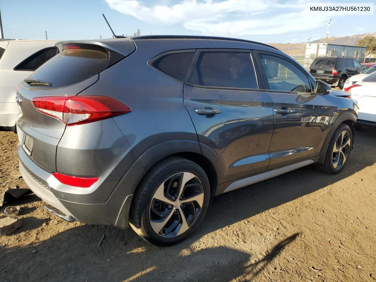 2017 Hyundai Tucson Limited VIN: KM8J33A27HU561230 Lot: 74135344