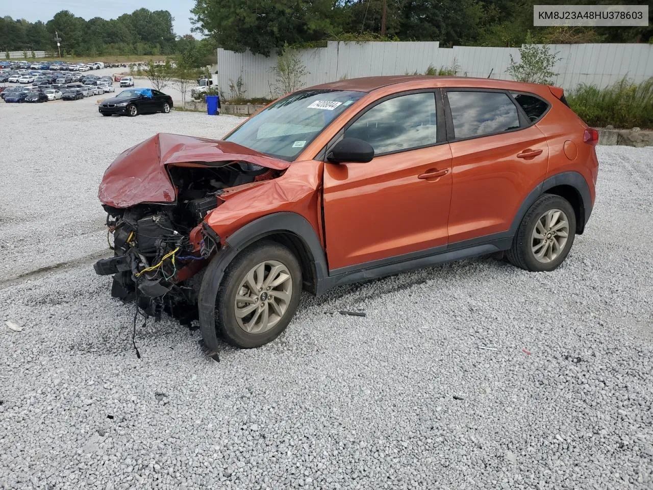 2017 Hyundai Tucson Se VIN: KM8J23A48HU378603 Lot: 74208044