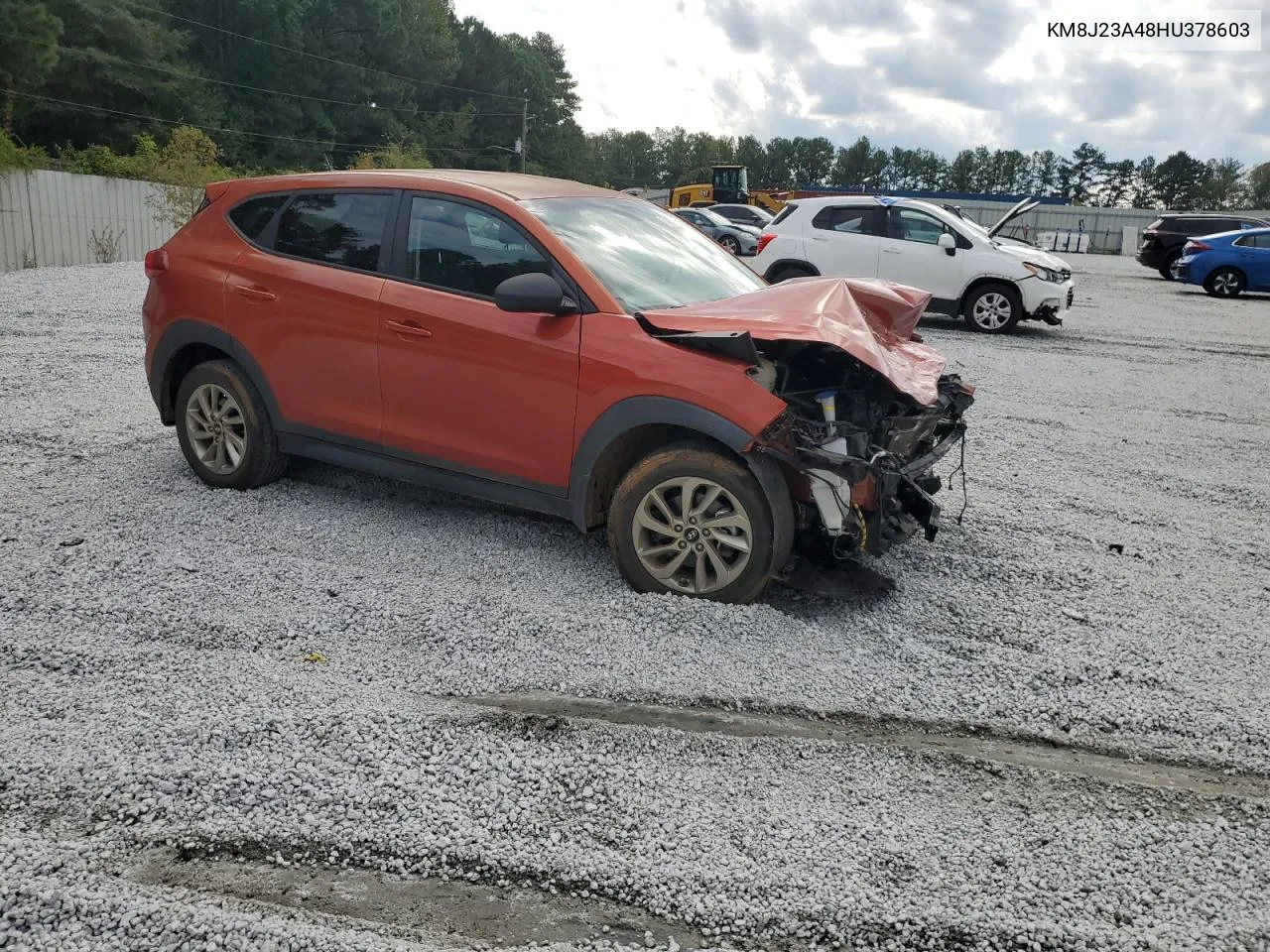 2017 Hyundai Tucson Se VIN: KM8J23A48HU378603 Lot: 74208044