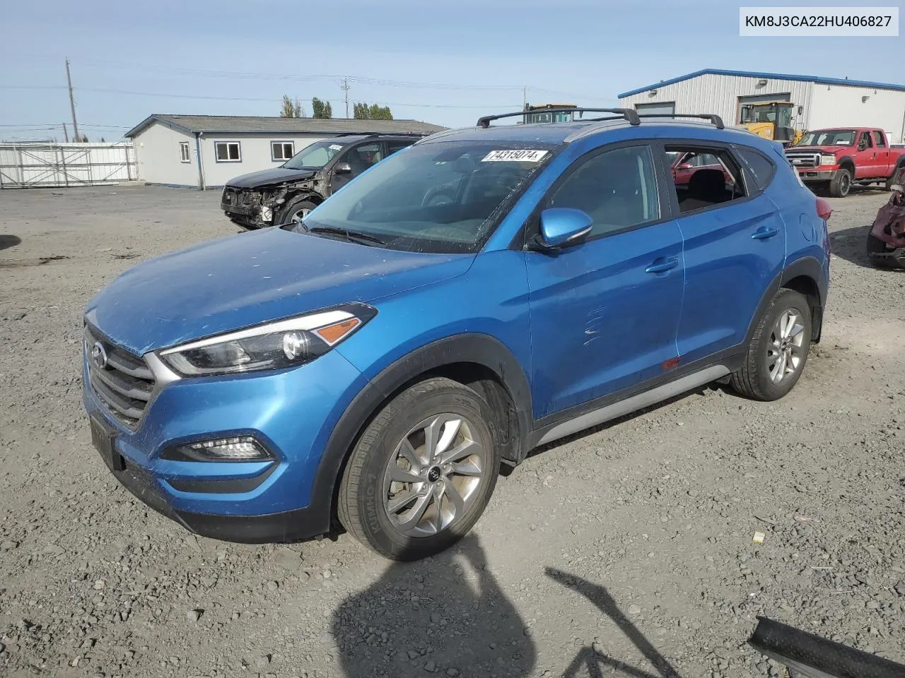 2017 Hyundai Tucson Limited VIN: KM8J3CA22HU406827 Lot: 74315074