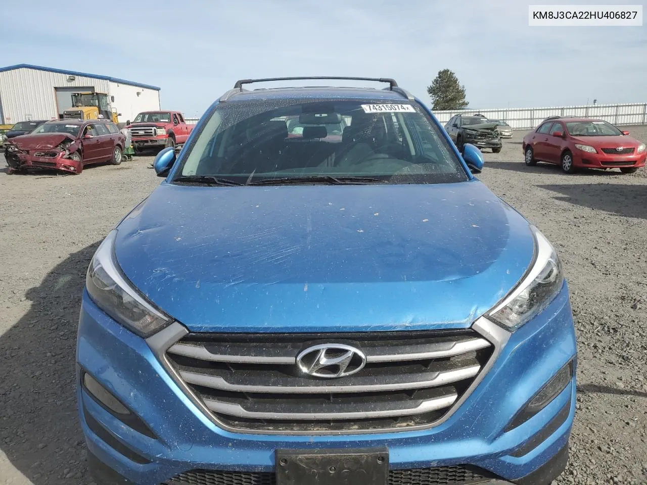 2017 Hyundai Tucson Limited VIN: KM8J3CA22HU406827 Lot: 74315074