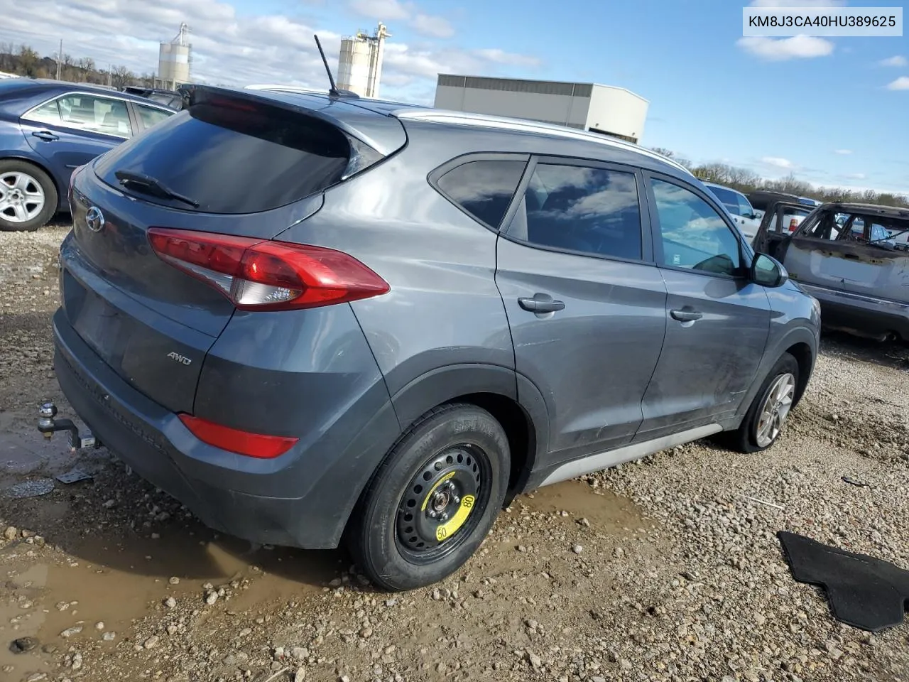 2017 Hyundai Tucson Limited VIN: KM8J3CA40HU389625 Lot: 74318414