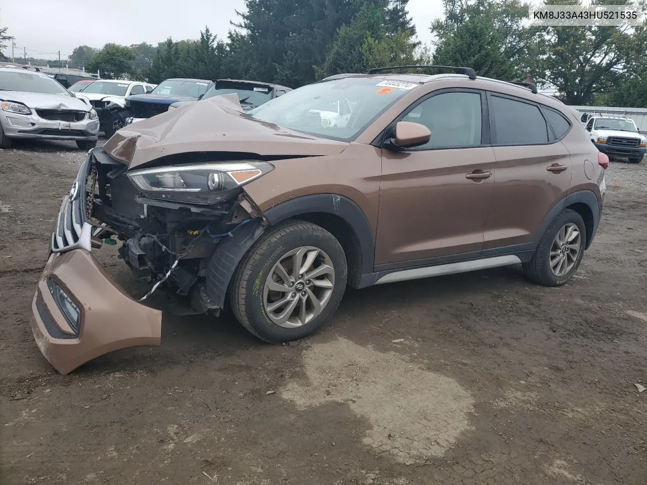 2017 Hyundai Tucson Limited VIN: KM8J33A43HU521535 Lot: 74445274