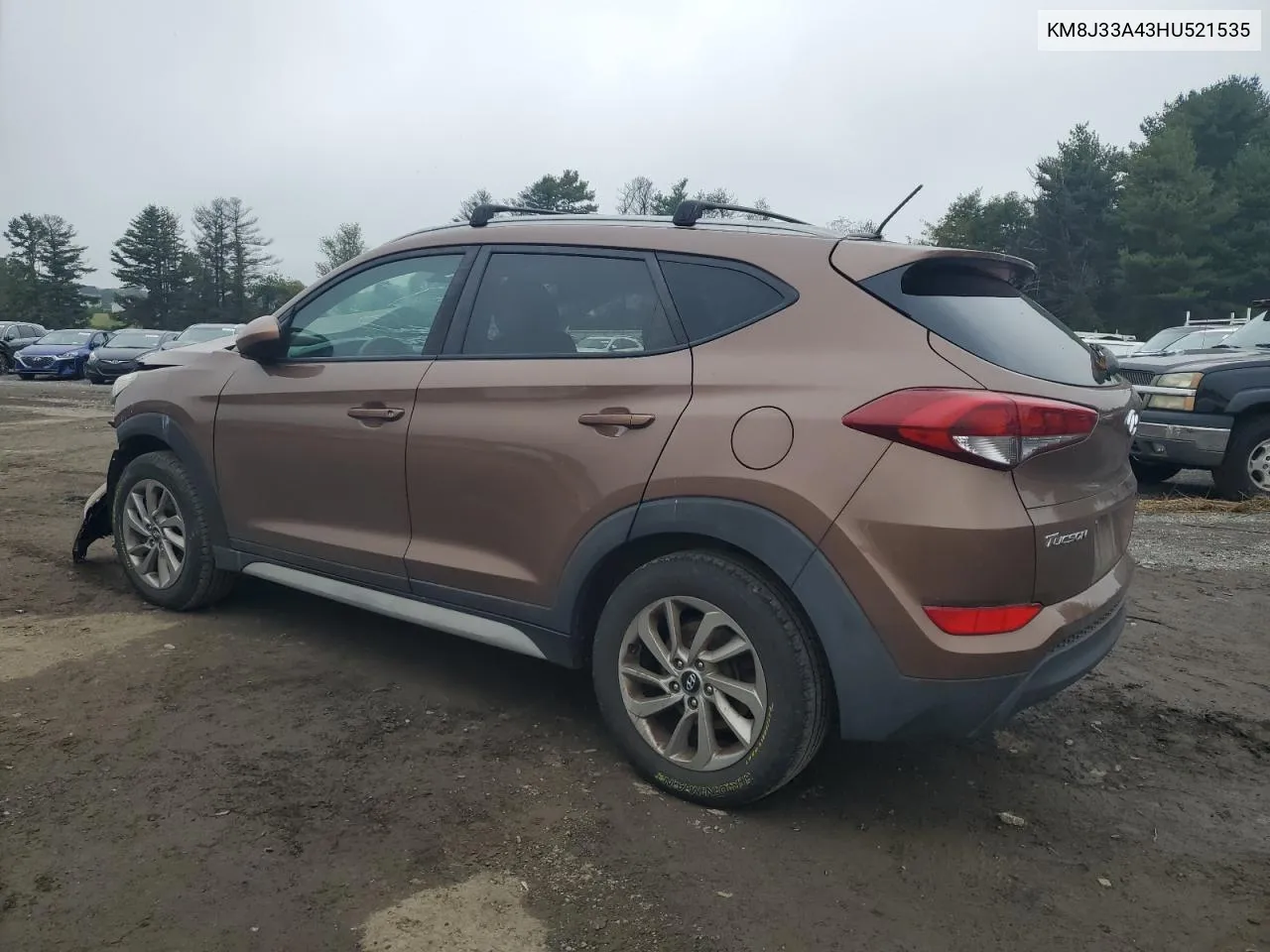 2017 Hyundai Tucson Limited VIN: KM8J33A43HU521535 Lot: 74445274