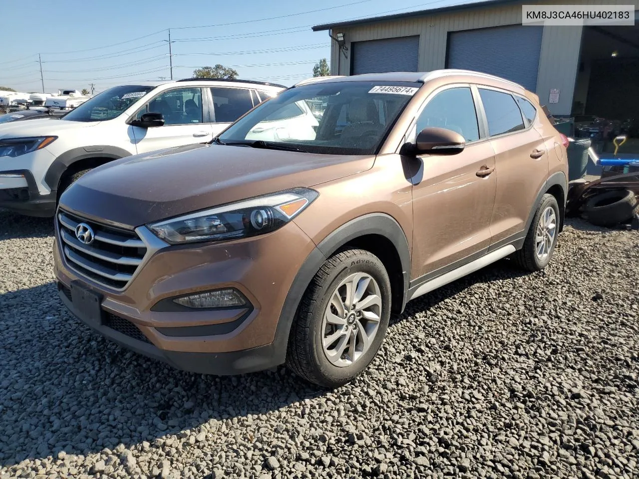 2017 Hyundai Tucson Limited VIN: KM8J3CA46HU402183 Lot: 74495674