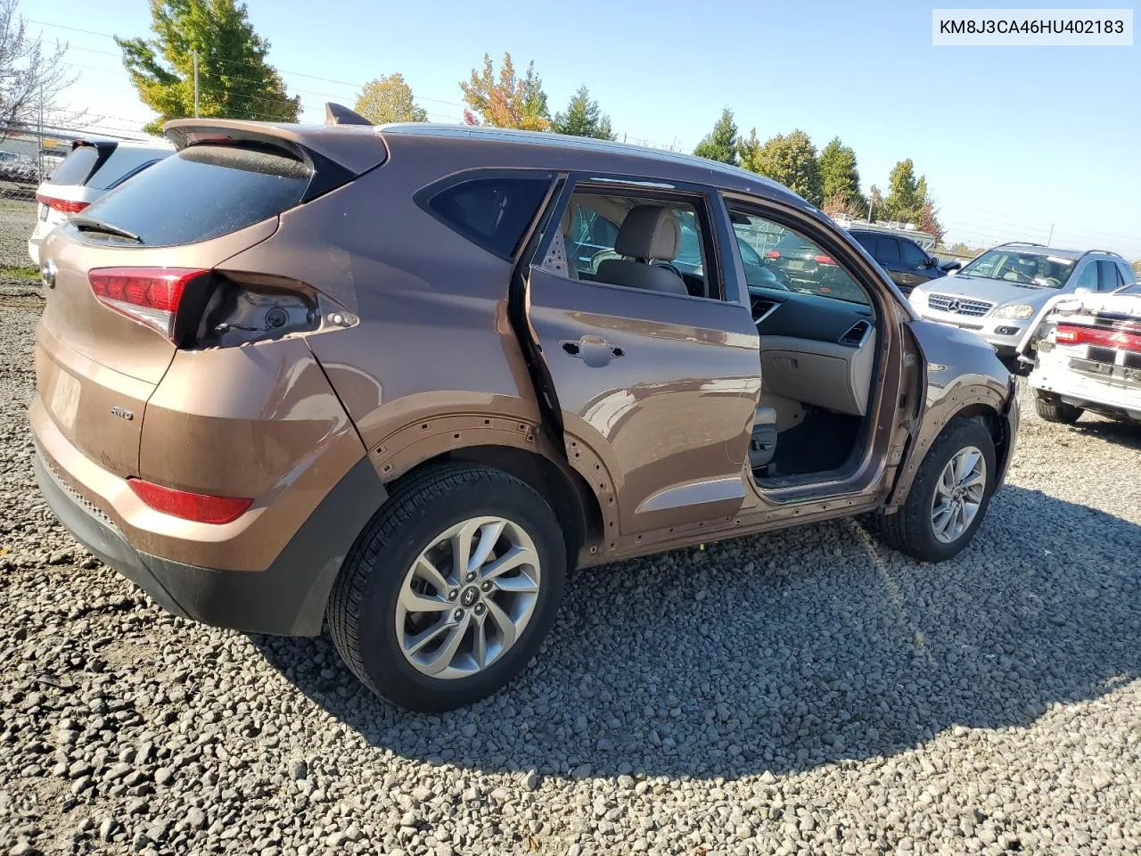 2017 Hyundai Tucson Limited VIN: KM8J3CA46HU402183 Lot: 74495674