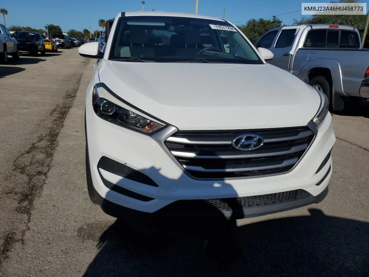 2017 Hyundai Tucson Se VIN: KM8J23A46HU458773 Lot: 74571294