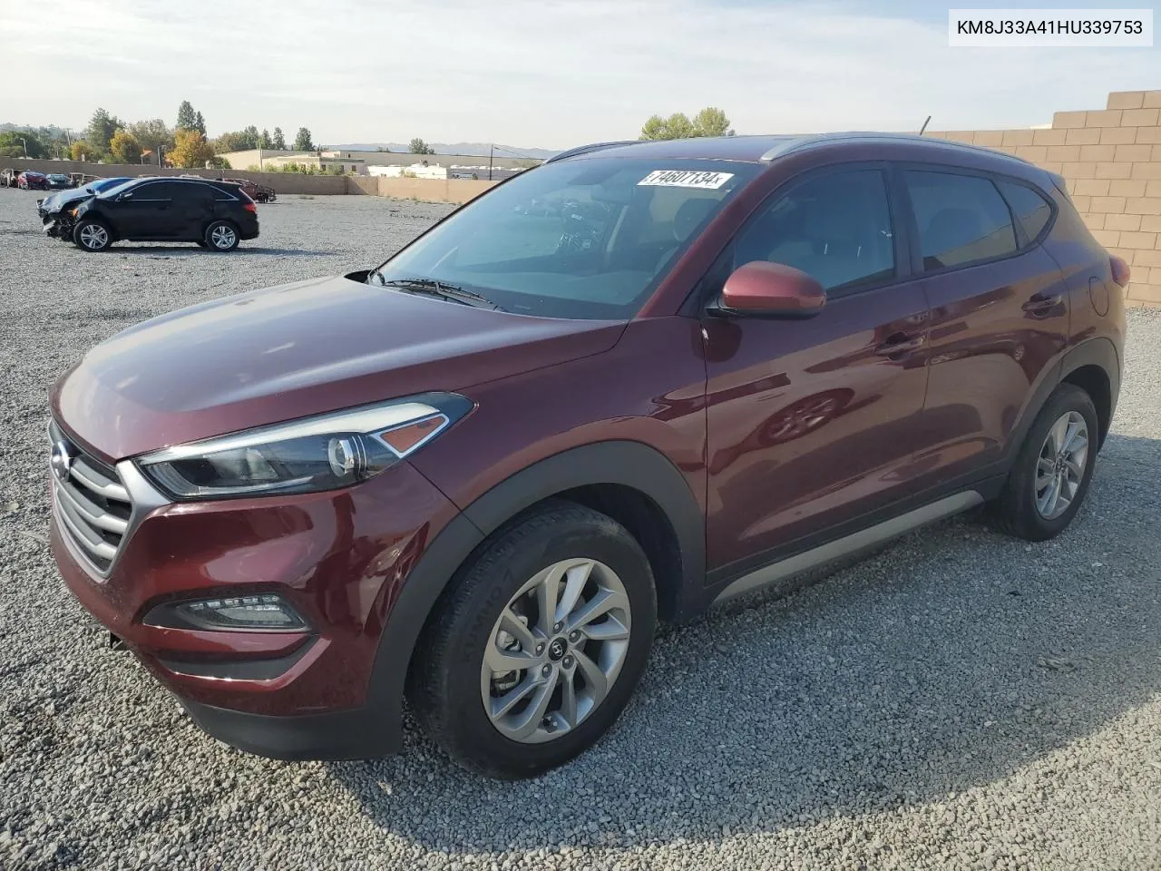 2017 Hyundai Tucson Limited VIN: KM8J33A41HU339753 Lot: 74607134