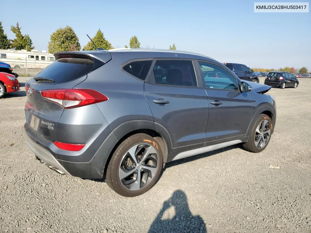 2017 Hyundai Tucson Limited VIN: KM8J3CA28HU503417 Lot: 74634574