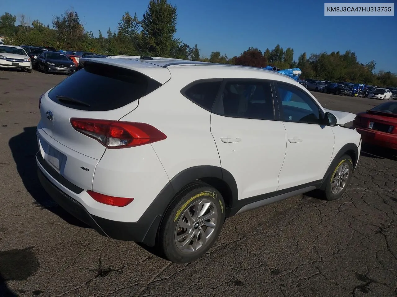 2017 Hyundai Tucson Limited VIN: KM8J3CA47HU313755 Lot: 74759104