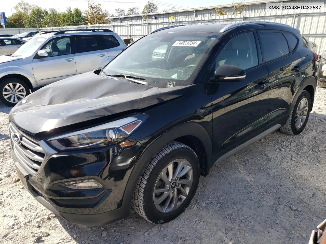 2017 Hyundai Tucson Limited VIN: KM8J3CA48HU432687 Lot: 74809354