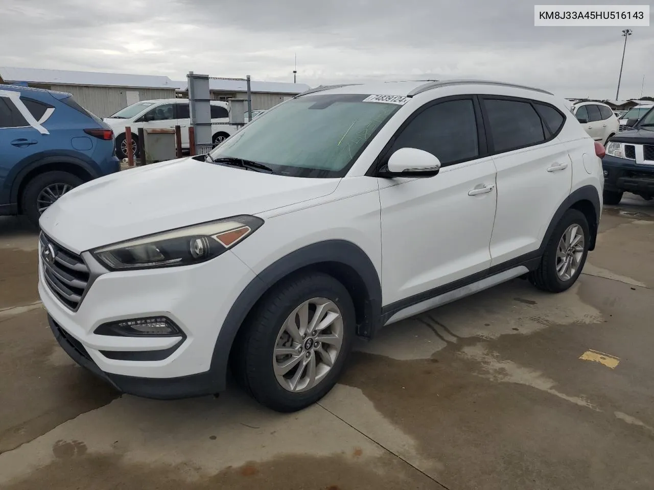 2017 Hyundai Tucson Limited VIN: KM8J33A45HU516143 Lot: 74839124