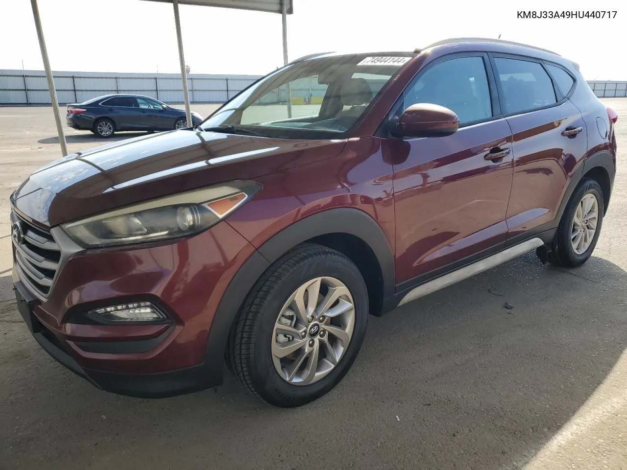 2017 Hyundai Tucson Limited VIN: KM8J33A49HU440717 Lot: 74944144