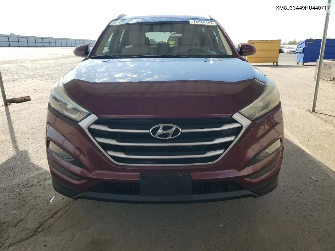 2017 Hyundai Tucson Limited VIN: KM8J33A49HU440717 Lot: 74944144