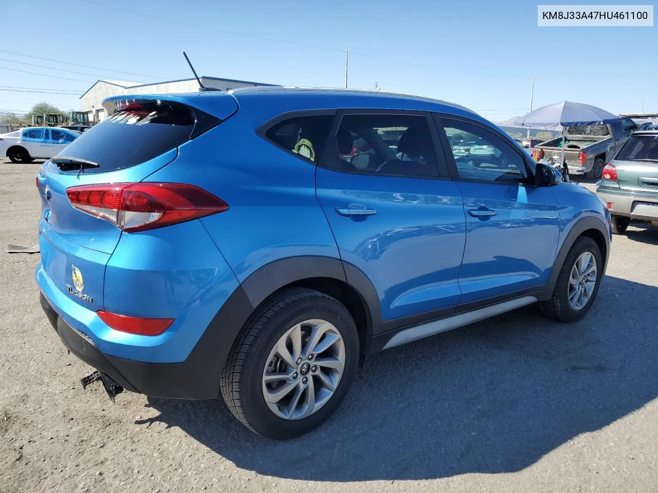 2017 Hyundai Tucson Limited VIN: KM8J33A47HU461100 Lot: 74947074