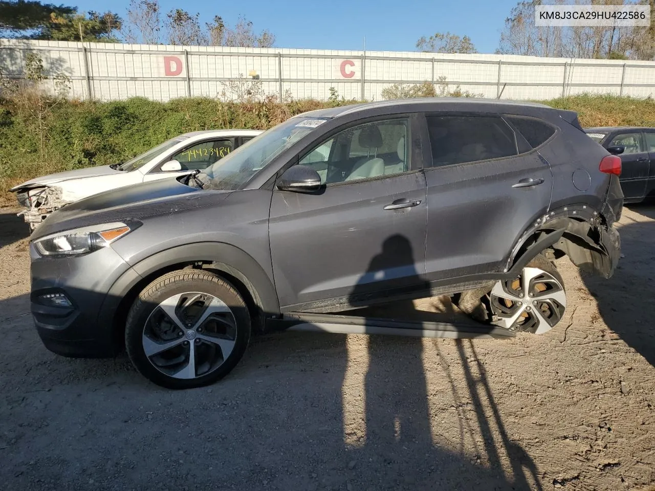 2017 Hyundai Tucson Limited VIN: KM8J3CA29HU422586 Lot: 74954314