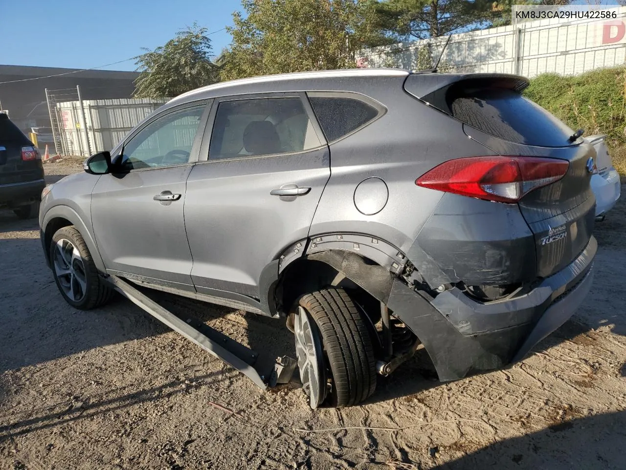 2017 Hyundai Tucson Limited VIN: KM8J3CA29HU422586 Lot: 74954314