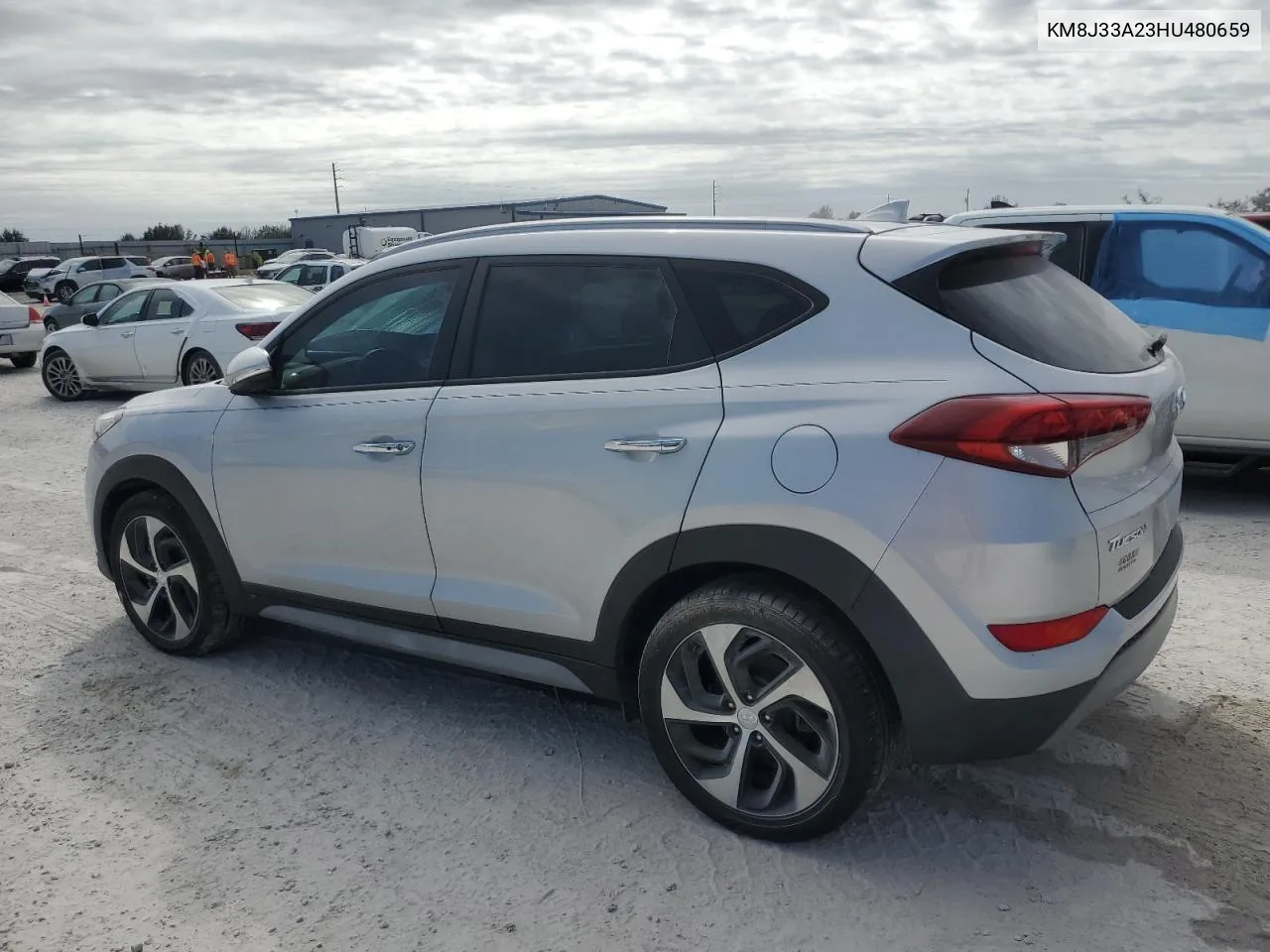 2017 Hyundai Tucson Limited VIN: KM8J33A23HU480659 Lot: 74957164