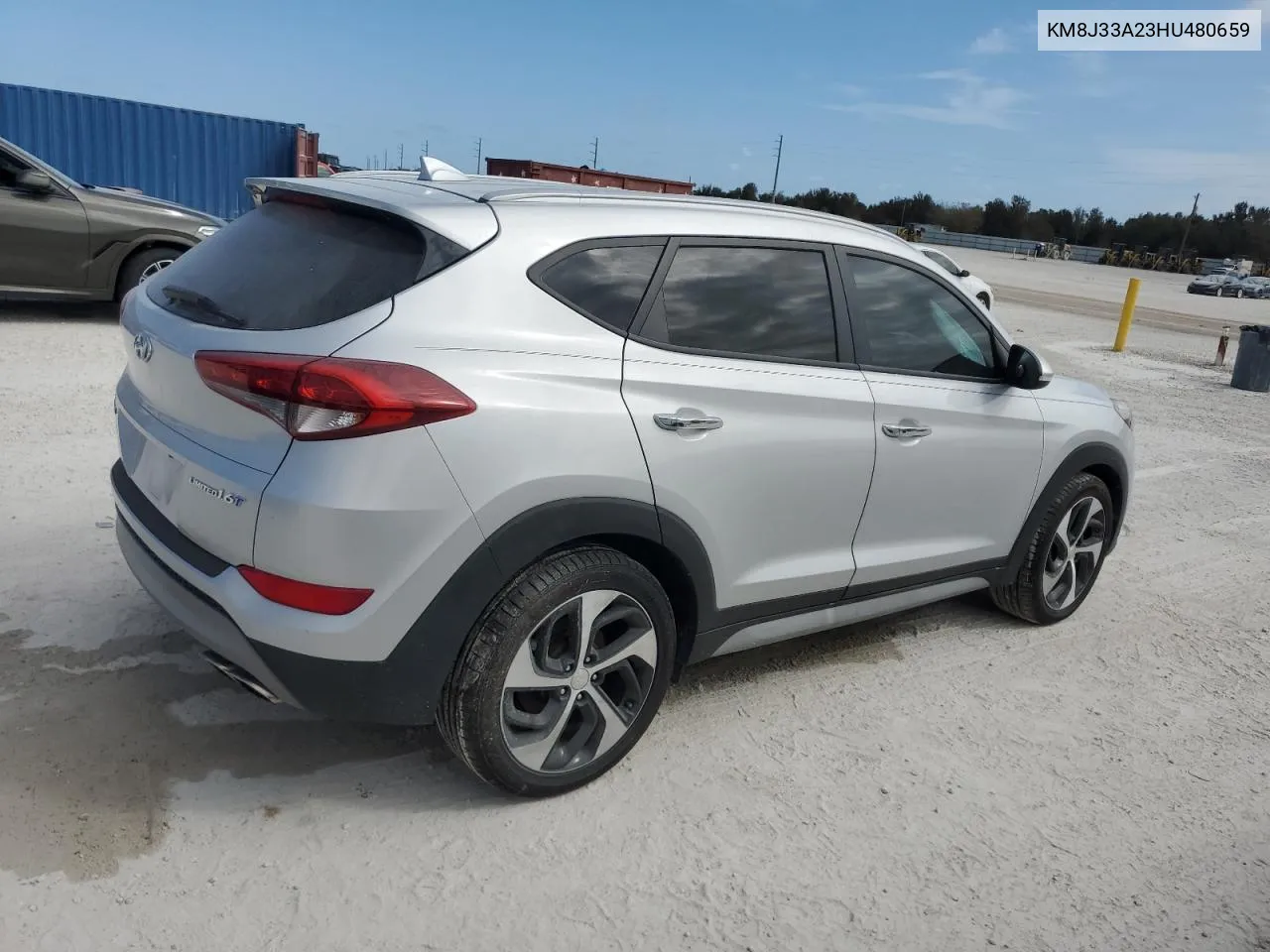 2017 Hyundai Tucson Limited VIN: KM8J33A23HU480659 Lot: 74957164