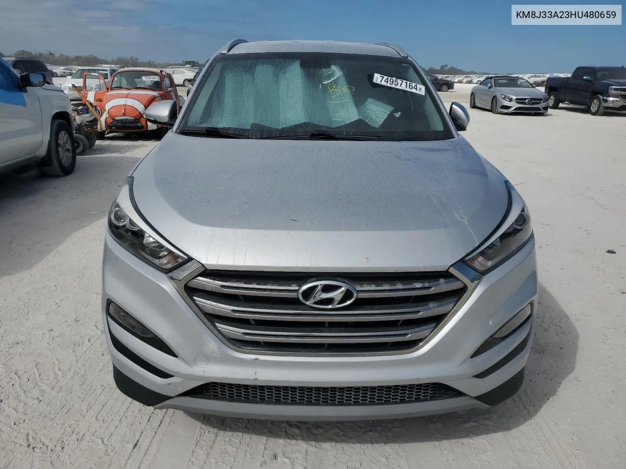 2017 Hyundai Tucson Limited VIN: KM8J33A23HU480659 Lot: 74957164