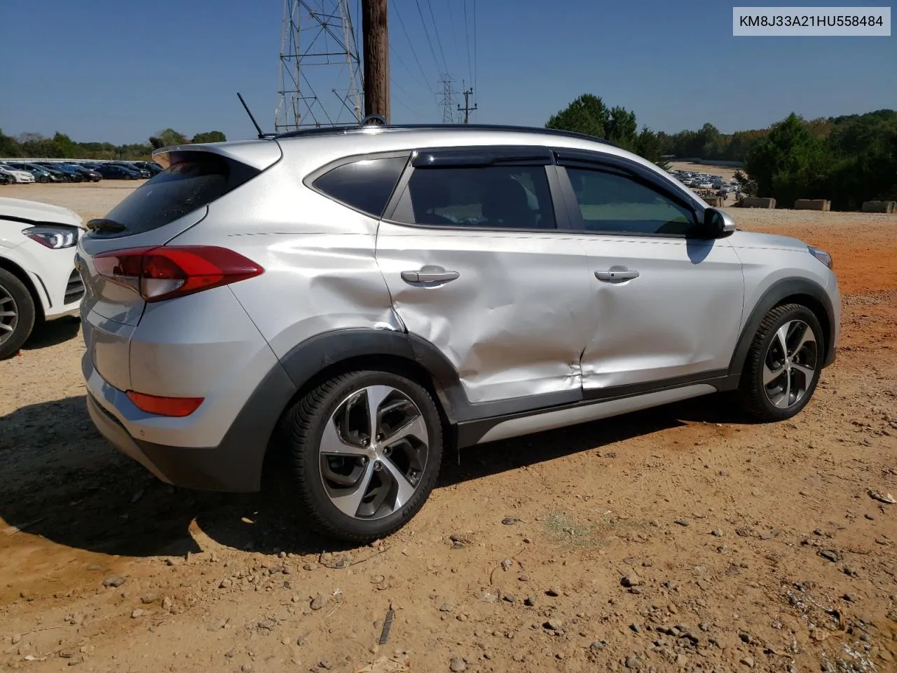 2017 Hyundai Tucson Limited VIN: KM8J33A21HU558484 Lot: 75113514