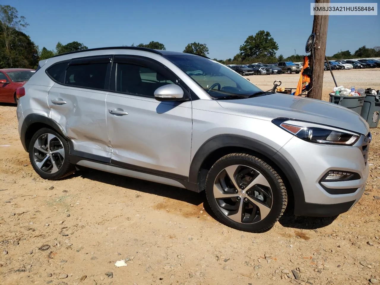 2017 Hyundai Tucson Limited VIN: KM8J33A21HU558484 Lot: 75113514