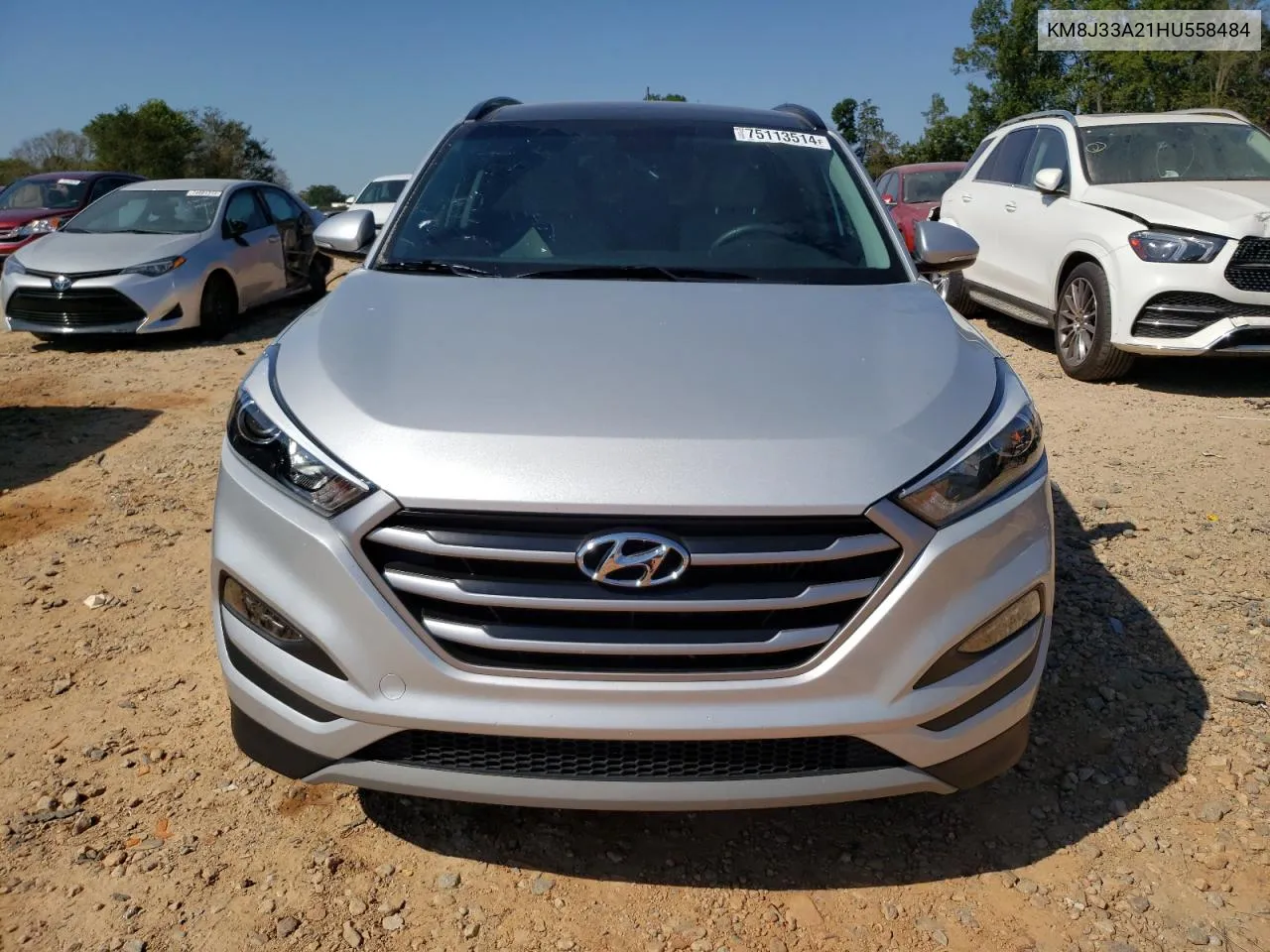 2017 Hyundai Tucson Limited VIN: KM8J33A21HU558484 Lot: 75113514