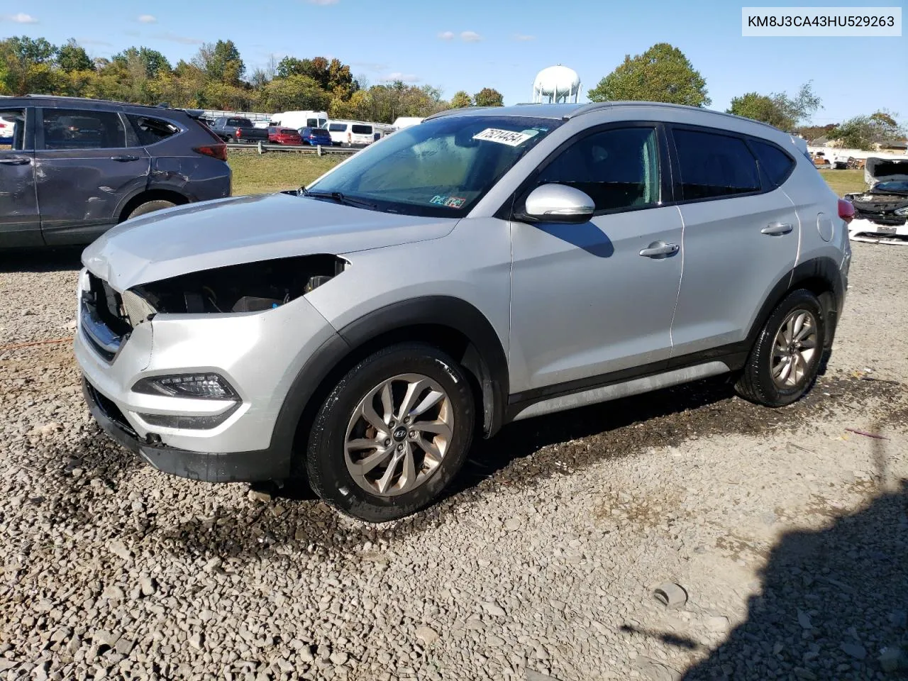 2017 Hyundai Tucson Limited VIN: KM8J3CA43HU529263 Lot: 75214454