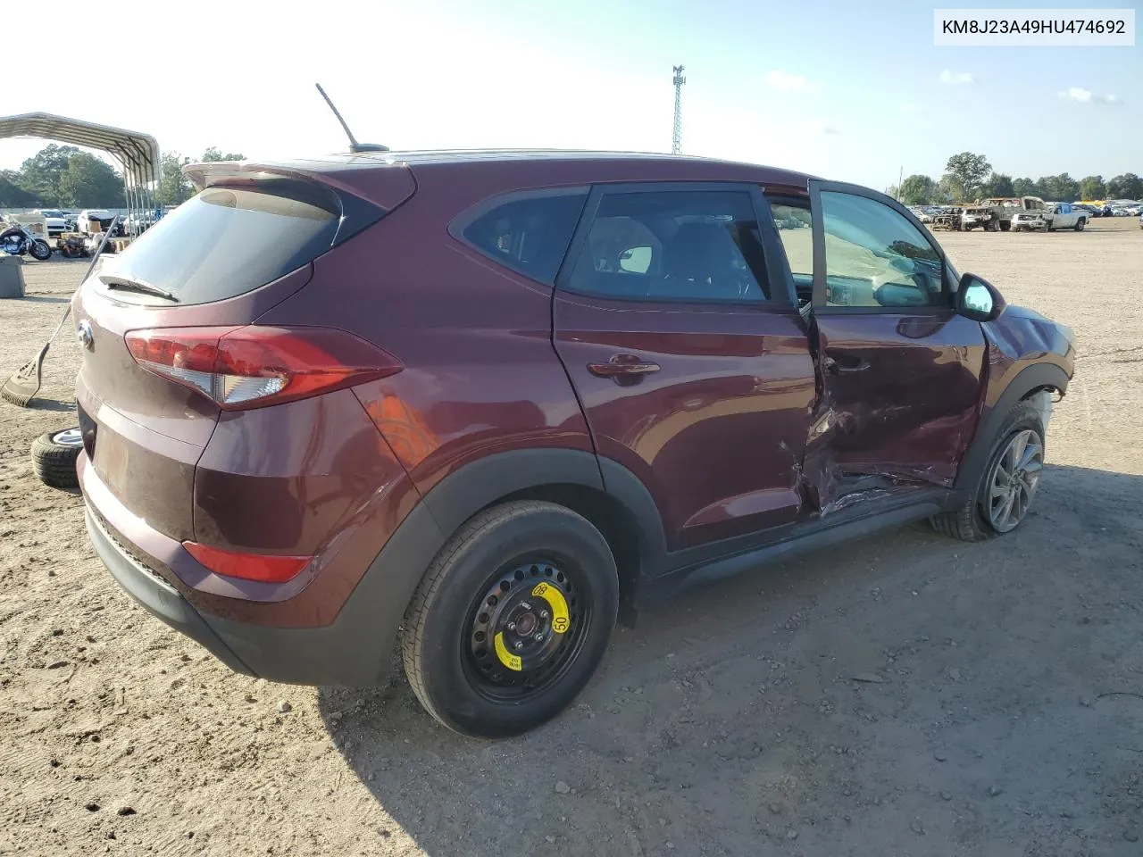 2017 Hyundai Tucson Se VIN: KM8J23A49HU474692 Lot: 75440824