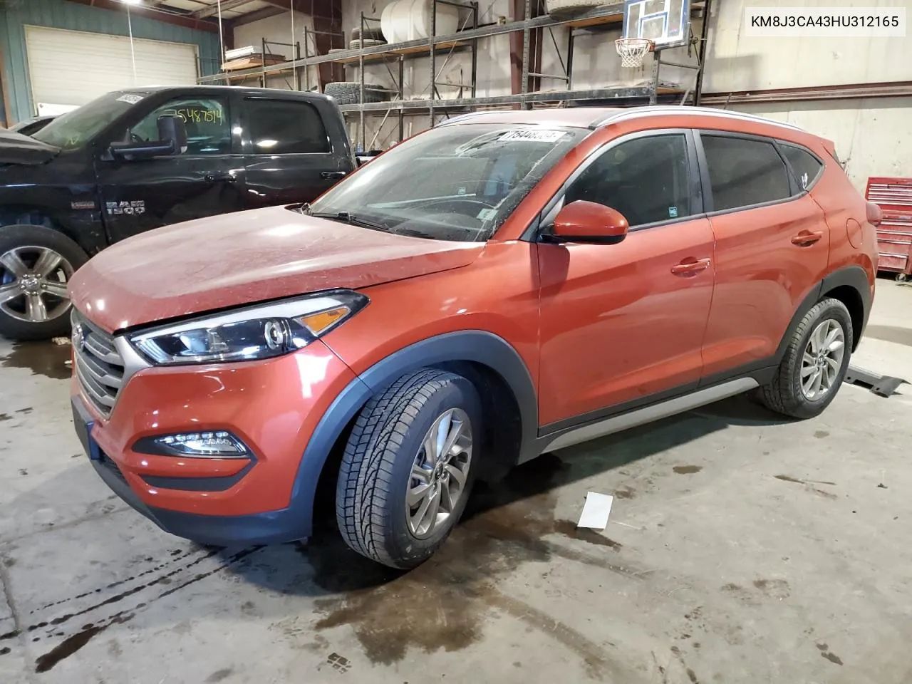 2017 Hyundai Tucson Limited VIN: KM8J3CA43HU312165 Lot: 75448304