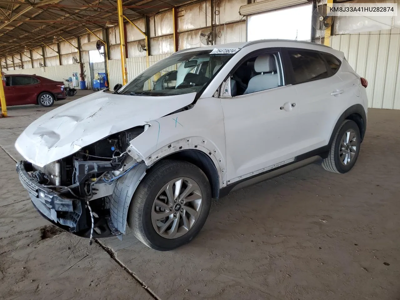 2017 Hyundai Tucson Limited VIN: KM8J33A41HU282874 Lot: 75473624