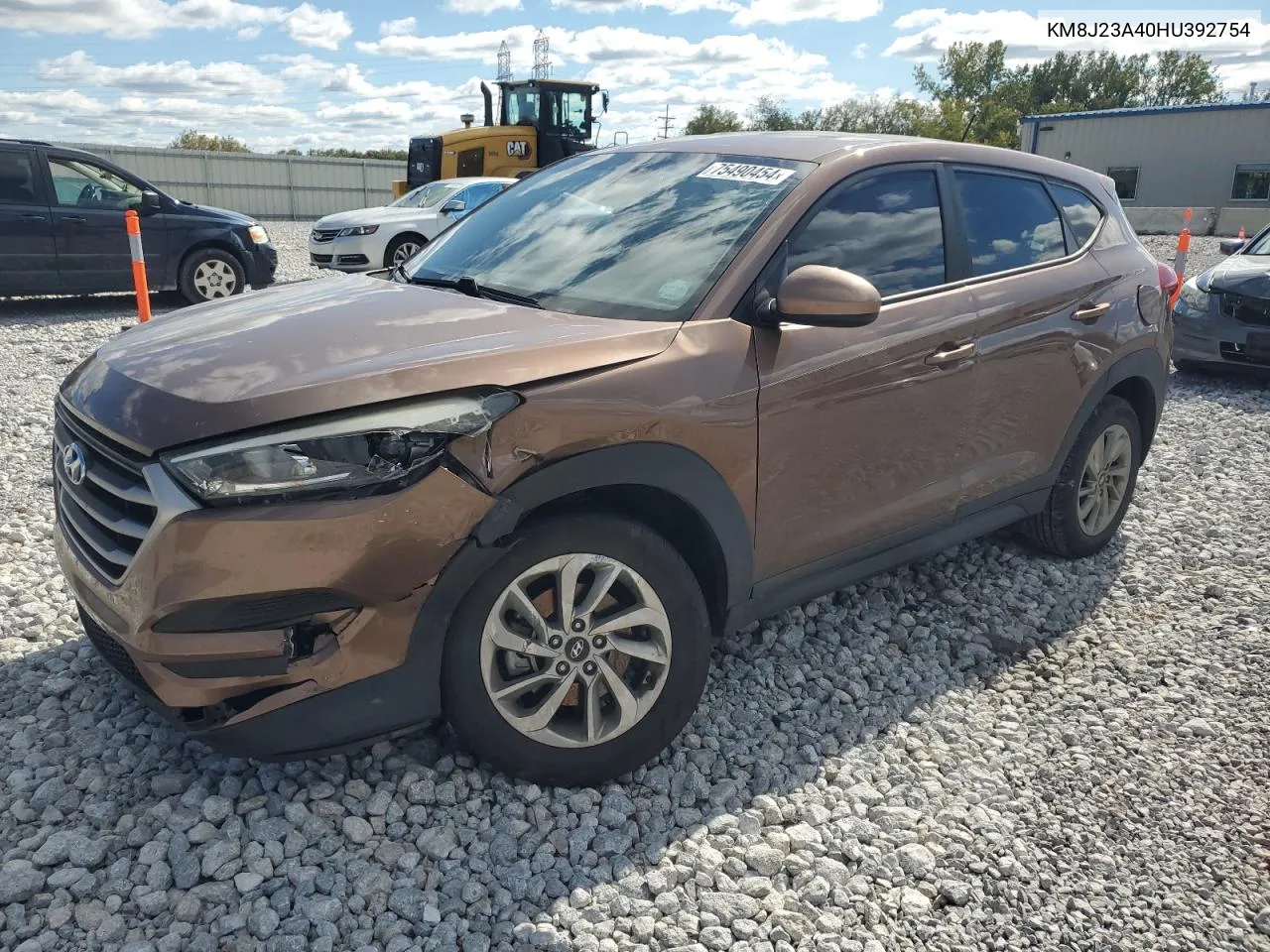 2017 Hyundai Tucson Se VIN: KM8J23A40HU392754 Lot: 75490454